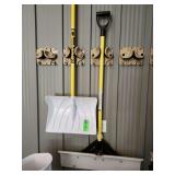 Two snow shovels