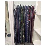 Multiple mens neckties