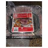 Heavy duty picnic cutlery caddy & 11×9×2" aluminum steam pans with lids