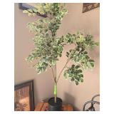 4' artificial variegated ficus
