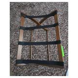 Solid wood luggage rack