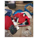 Christmas decor and stockings