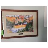 "Autumn at Tahquamenon Falls" by Mike Crowley framed wall art