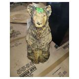 Hand carved wood bear