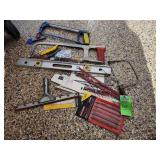 Level hacksaw blades and miscellaneous items