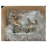 Rustic Santa and reindeer