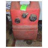 Plastic gas tank for boat