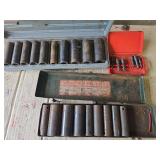Small extraction set, 2- deep 1/2" air impact socket sets