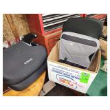 Booster seats, seat pads, cellphone mounts