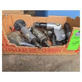 Air hammer, air cut off tool, 2 1/2" impact, air drill amd air right angle drill. 1/4" air ratchet