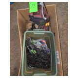 Chain saw chains and blade sharpener