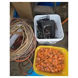 Roofing nails, electrical cords and vices