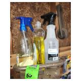 Spray bottles with contents