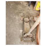 Vintage hydraulic floor jack,.