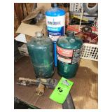 Chicago Electric Welding Propane Blow Torch with Piezo Start and propane bottles