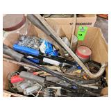 crowbars, aluminum pop rivets, golf balls,  and miscellaneous items