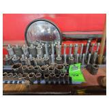 Socket set, screw driver and mirrors