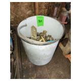 Assorted scrap plumbing fittings and hardware