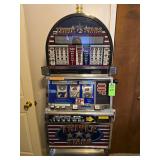 Genuine working triple stars slot machine. Takes bills has keys!