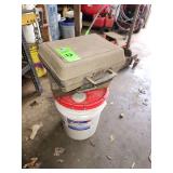 vintage pneumatic spray gun, cooling system pressure tester kit and heavy duty TDS detergent