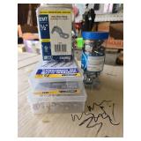 Assorted straps and pins