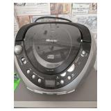 Memorex CD player, vintage Dell laptop, vintage  realistic disc player & Emerson CD player