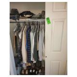 Contents of left side closet. Men