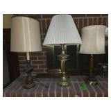 Set of 3 vintage lamps