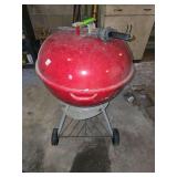 Weber Bar-B-Q kettle with vintage electric charcoal lighter