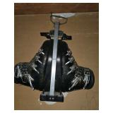 Vintage Skis (3 sets), 3 poles, and 1 pair ski boots