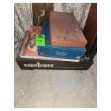 Trivial Pursuit, DarkTower, Chinese checkers, scrabble