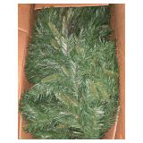 Pop up christmas tree, wreaths, and 6