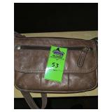 Leather satchel with wrenches