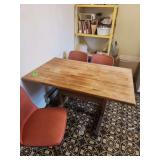 Wood table with 4 chairs