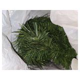 Vintage glass christmas bulbs and garland