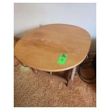 End table with folding sides