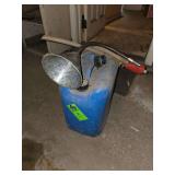 Gas can, funnel, and siphon