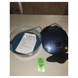 Granitestone griddle and plastic turn table