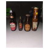 Vintage mini beer bottle collectables