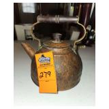 Vintage copper tea kettle