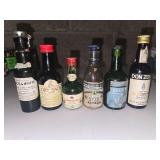 Vintage liquor bottles