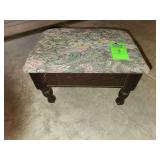 vintage wooden footstool