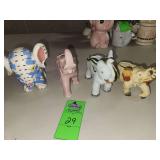 Elephant figurine candy dishes