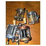 Various fishing reels