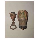vintage ANRI hand-carved wooden bottle opener from Italy.