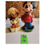 Mickey Mouse and Donald Duck coin bank