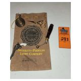 Vintage bank sack and other various mini items