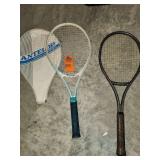 Vintage tennis rackets