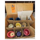 Vintage koozies and candles