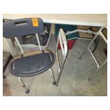 Shower chair and walker
